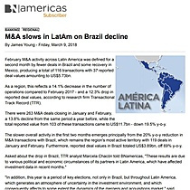 M&AslowsinLatAmonBrazildecline